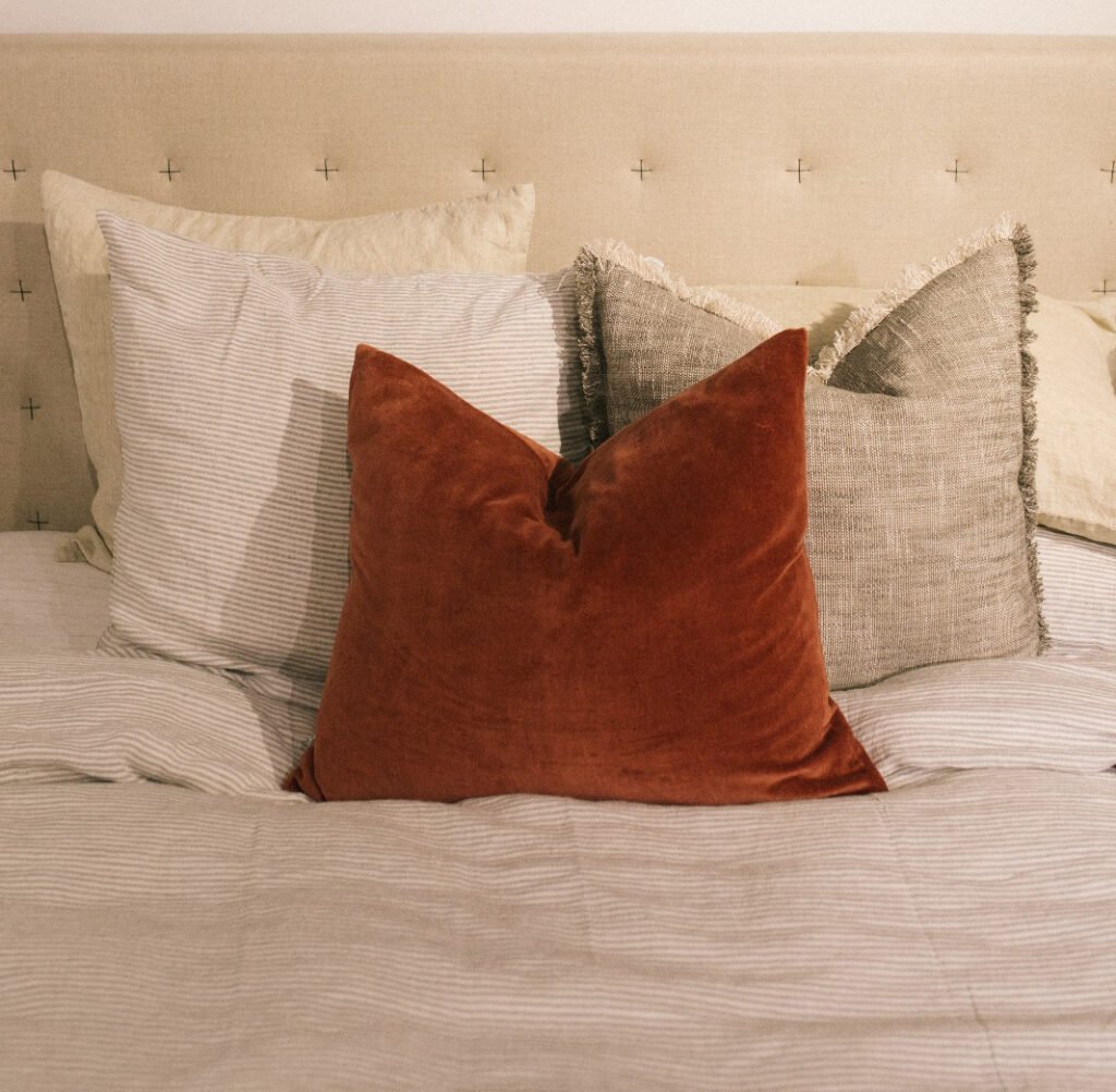 photo of bed after mattress cleaning