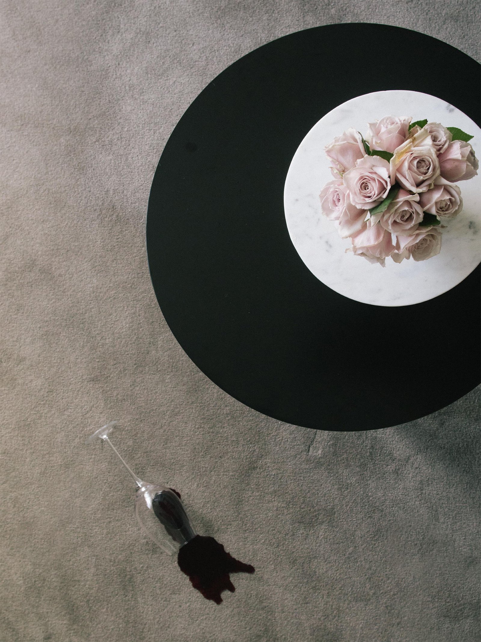 wine stain on carpet