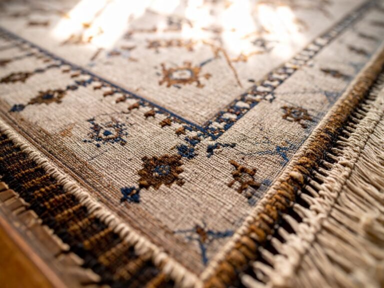 close up of rug