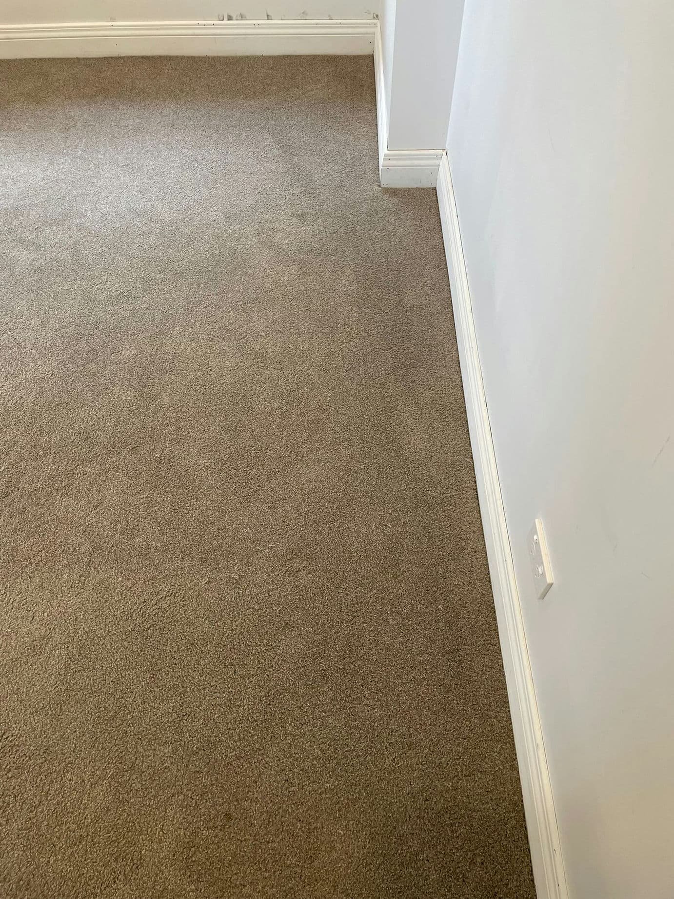 1Carpet Repair against wall After1