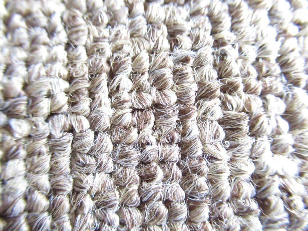 carpet fibres close up