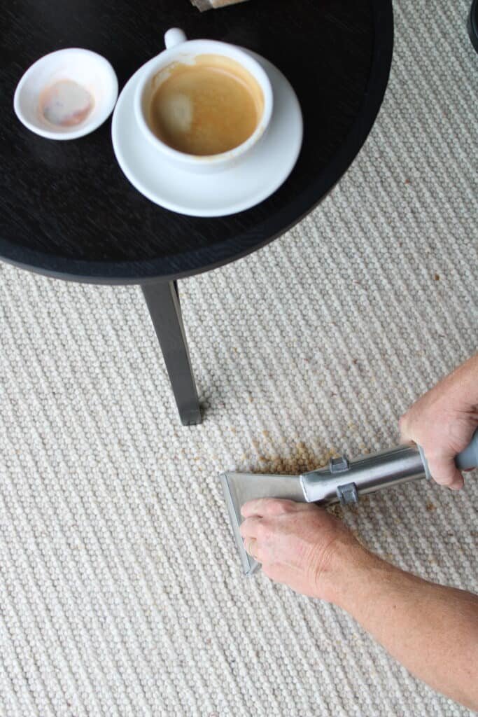 carpet coffee stain removal