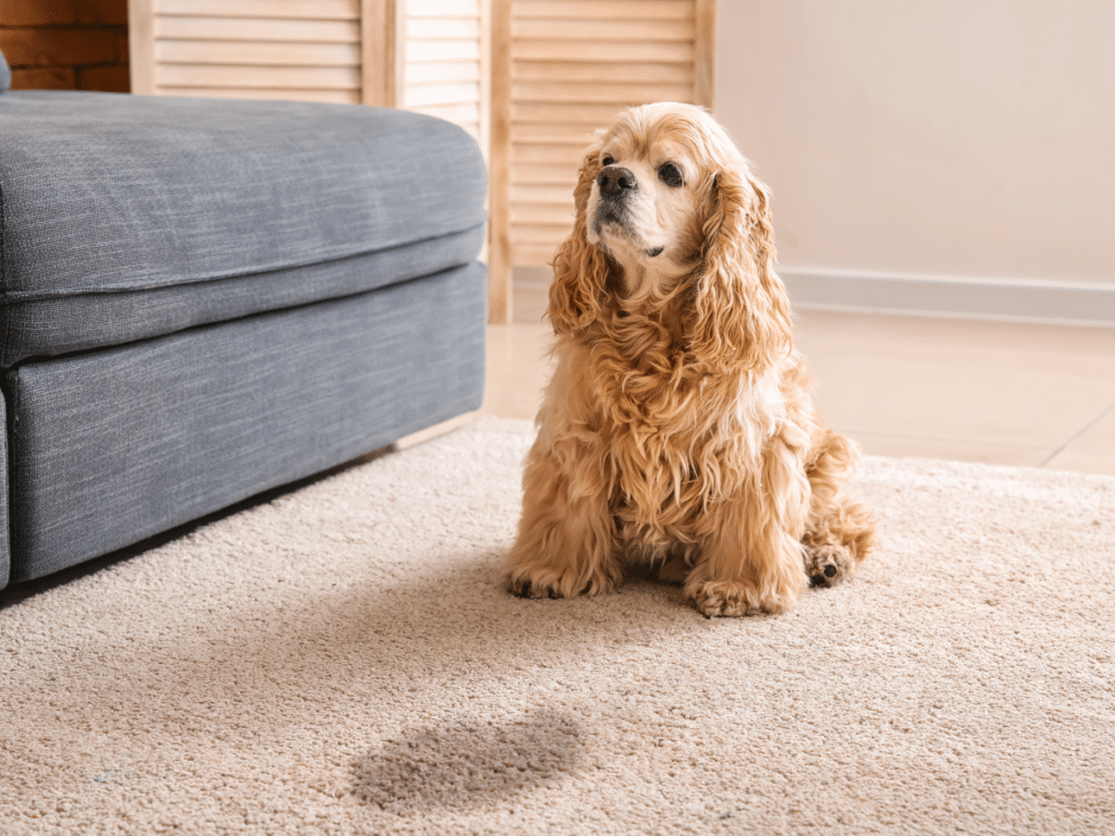 dog pee on carpet